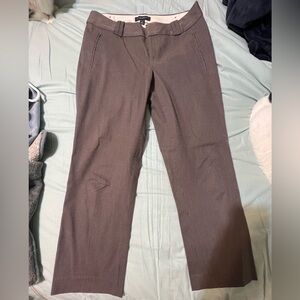 Banana Republic Grayish-Brown Striped Pants. Size 8